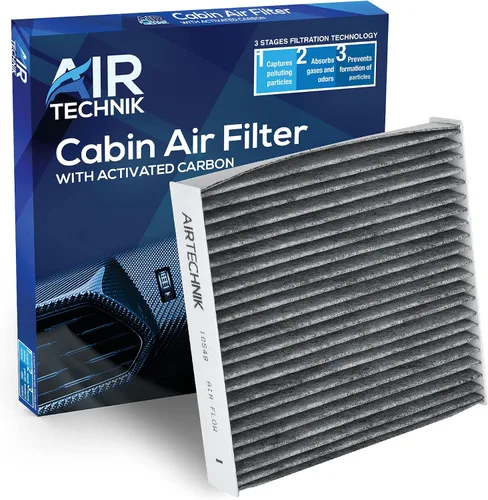 AirTechnik CF10549 Filtro de aire de cabina con carbón activado para Honda Fit 06-08, Scion FRS 13-16, Subaru BRZ 13-25, Suzuki Swift 12-22, Toyota