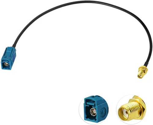 Bingfu Fakra Z hembra a SMA hembra cable adaptador de antena de vehículo 11.8 in 12 pulgadas para coche estéreo Android unidad principal navegación