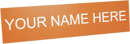 Miniatura 15 de ExcelMark Placa de nombre personalizada para puerta, oficina, pared, personalizada con tu texto, 2 x 8 pulgadas (1 línea, negro)