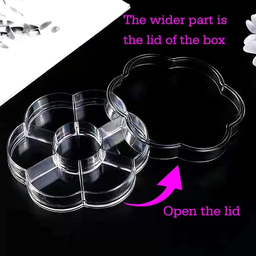Miniatura 6 de 5600 PIEZAS Medias Perlas Redondas Planas Imitación Perlas para Manualidades, 7 Tamaños para Arte de Uñas DIY, Creación de Joyería, Zapatos, Taza