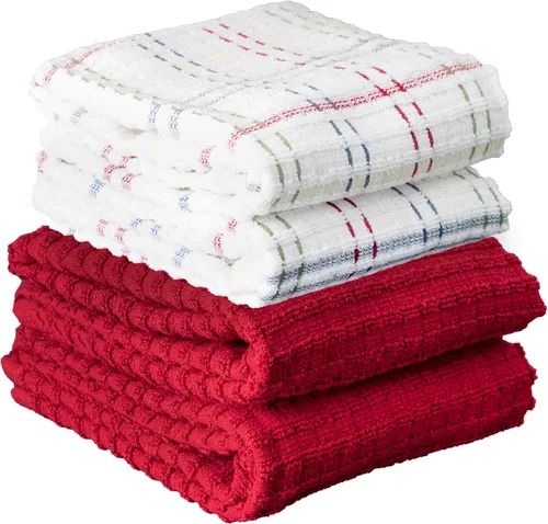 Miniatura 26 de Ritz Royale Collection - Juego de paños de cocina de 100 % algodón peinado, altamente absorbente, 13-3/4 x 12 pulgadas, 3 unidades, grafito sólido