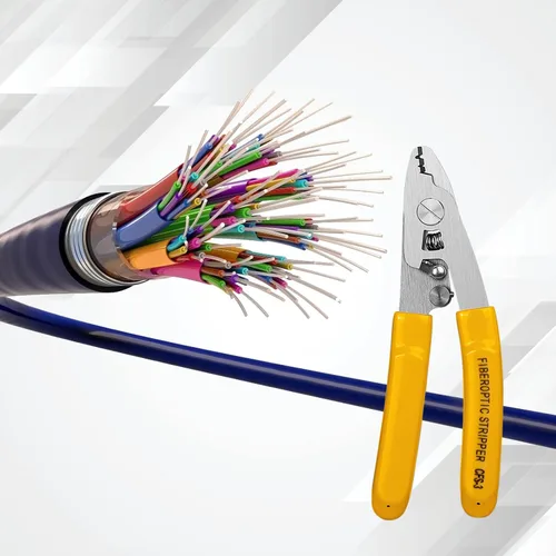 Miniatura 8 de 3 piezas de acero inoxidable CFS-3 Pelacables de fibra óptica de 3 orificios de puerto Herramienta de pelado de fibra óptica para chaqueta