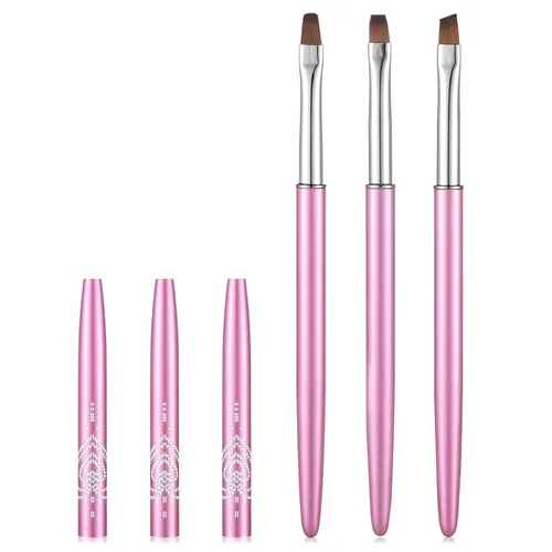 Miniatura 13 de Cepillos de limpieza de uñas, cepillos de uñas para limpiar errores de esmalte en las cutículas, cepillo de uñas resistente a acetona, cepillos