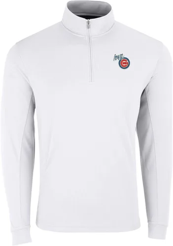 Miniatura 26 de Vantage Apparel Jersey con cremallera de un cuarto de béisbol de la liga menor