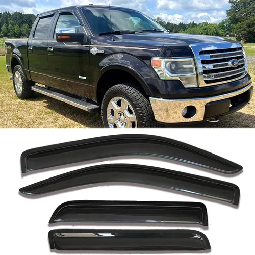 Miniatura 11 de Viseras laterales adhesivas para ventana de lluvia, deflectores de ventilación para Toyota RAV4 2019 2020 2021 2022, 4 piezas teñidas de humo