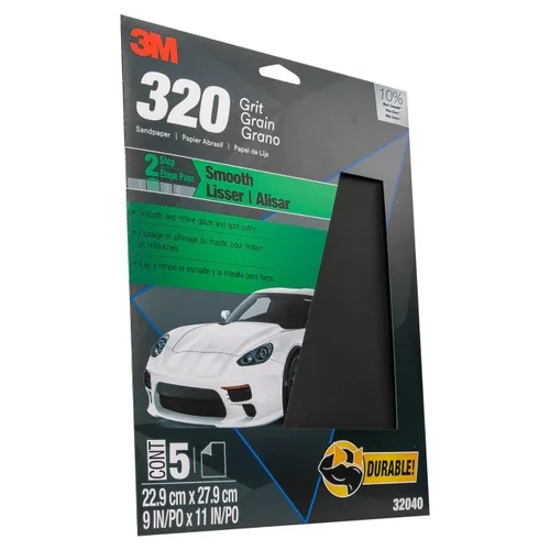 Miniatura 18 de 3M Wetordry - Papel de lija 32035, grano 800, 9 x 11 pulgadas, 5 hojas por paquete