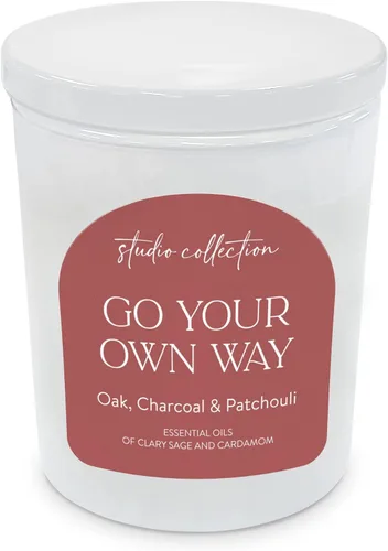 Studio Oh! Vela perfumada – Variedad de aceites esenciales y cera de mezcla de coco y soja con infusión de fragancia. Quema hasta 65 horas. Viene en