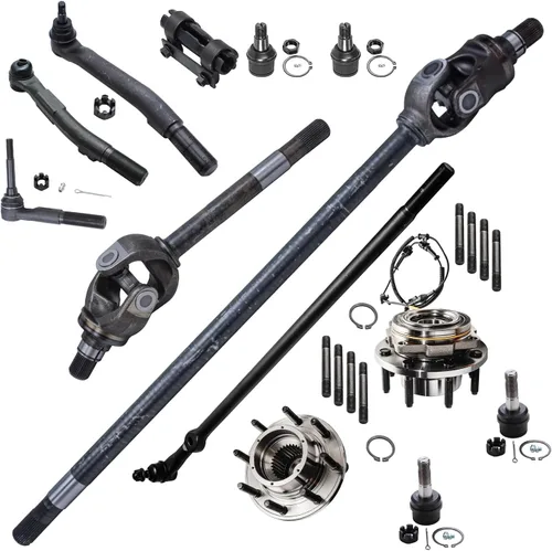 Miniatura 46 de Detroit Axle - Kit de nudillos de dirección delantera izquierda para Ford Edge Lincoln MKX 07-10, cojinete de rueda del lado del conductor, nudillo