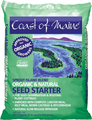Miniatura 7 de Coast of Maine Organic & Natural Sprout Island Blend Seed Starter - Seed Germination & Root Plant Cuttings w/Composted Manure, Mycorrhizae, Worm