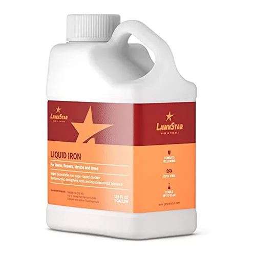 Miniatura 3 de LawnStar Hierro líquido (1 galón) para plantas, multiusos, adecuado para césped, flores, arbustos, árboles, trata la deficiencia de hierro, el daño