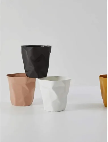 Miniatura 8 de Garbage Cans Garbage Cans, Wrinkle Plastic Trash Can,No Cover Barrel Shape Indoor Recycling Bins,3.1 Gallon Capacity Multiple Colour Basket