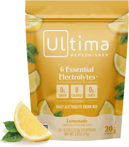 Miniatura 11 de Ultima Replenisher TeaFresher Mezcla de electrolitos diarios en polvo y té instantáneo, sin azúcar, paquete variado, 16 paquetes de barras