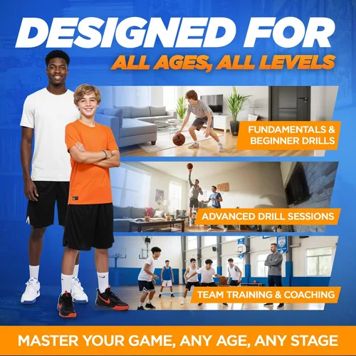 Miniatura 6 de YGA Silent Basketball Size 7 (29.5"): Grooved Airless Indoor Basketball with Upgraded 95% Bounce - Ultra Quiet Basketball for Dribbling Indoor