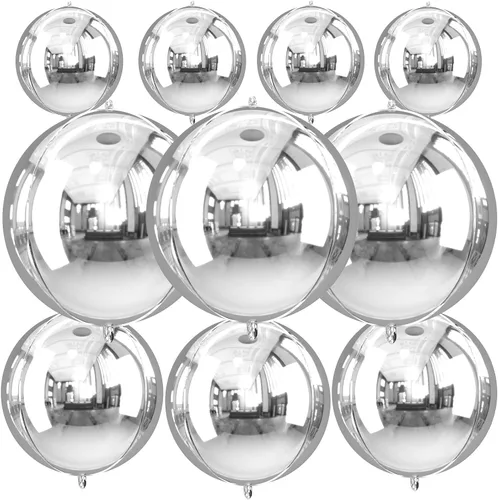 Miniatura 30 de Globos redondos de papel de aluminio para baloncesto, globos de helio 4D de 22 pulgadas, 18 pulgadas, 15 pulgadas, balón de baloncesto negro