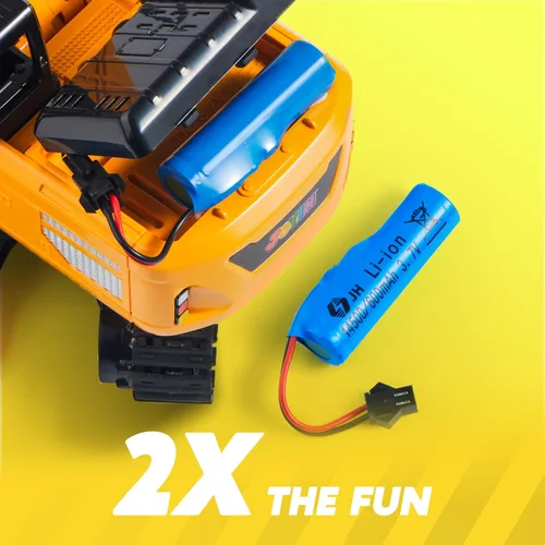 Miniatura 4 de JOYIN Excavadora de Control Remoto Juguetes para Niños, Excavadora de Juguete RC de 2.4Ghz con Luz, Juguetes de Construcción para Niños de 3-5 4-7