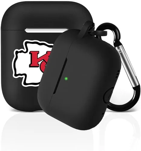 Miniatura 29 de Funda protectora de silicona para 49ers compatible con AirPods de 1ª/2ª generación, funda de carga, llavero
