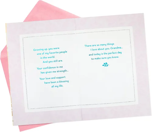 Miniatura 2 de Hallmark Tarjeta para abuela (So muchas cosas que amo de ti) de nieto, nieta, tarjeta de cumpleaños para nana, pensando en ti, día de la madre