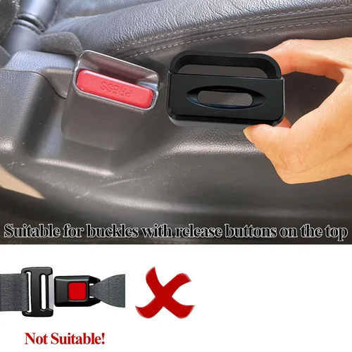 Miniatura 6 de Protector de hebilla para cinturón de seguridad de automóvil, funda de hebilla para cinturón de seguridad para niños, funda de bloqueo de cinturón