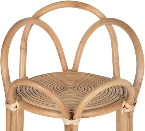 Miniatura 4 de KOUBOO Rattan Loop - Soporte para plantas de interior, 26 pulgadas, maceta natural, color marrón