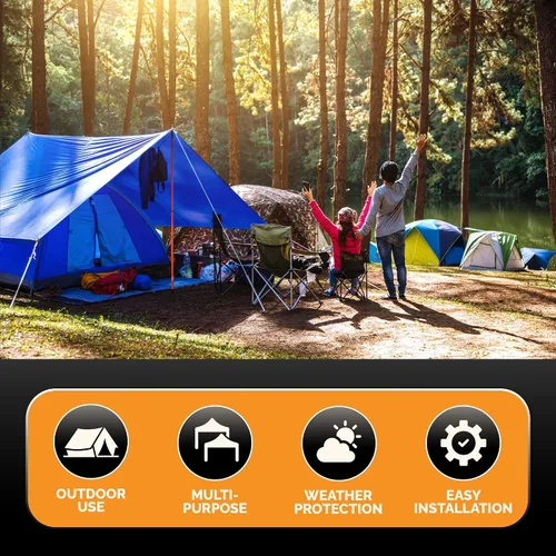 Miniatura 4 de Lona duradera, resistente e impermeable de 16 x 20 pies, multiusos de 6 mil, de Tiger Tough..