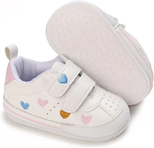 Clowora Zapatos para bebés niños y niñas, suela de goma antideslizante, zapatos de cuna para recién nacidos, mocasines planos.
