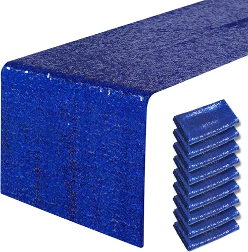 Miniatura 65 de Pufogu - Camino de mesa de lentejuelas brillantes de 12 x 72 pulgadas para fiestas de cumpleaños, decoración de bodas, despedidas de soltera