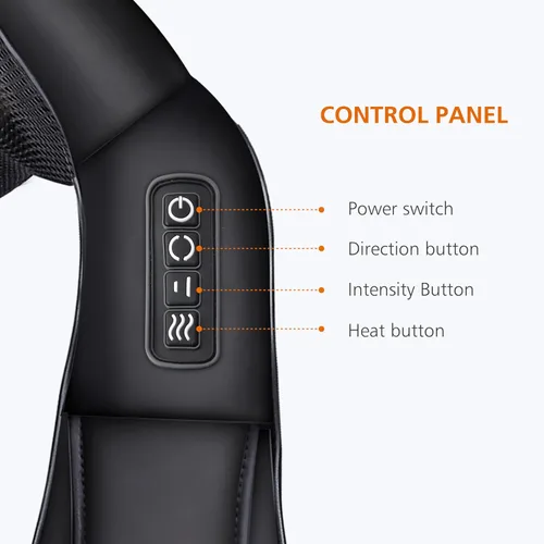 Miniatura 8 de Snailax Masajeador de cuello con calor, masajeador Shiatsu para aliviar el dolor de tejido profundo, almohada masajeador de hombros para espalda