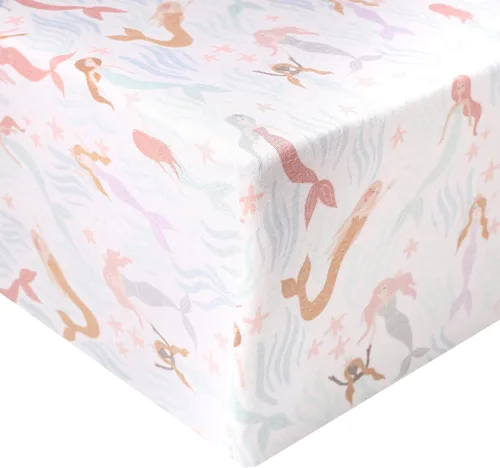 Miniatura 150 de Copper Pearl Sábanas de punto prémium para cuna de bebé para colchones estándar, transpirables y suaves, trucha