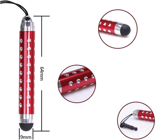 Miniatura 4 de IC ICLOVER 10 lápices capacitivos retráctiles brillantes para iPhone 14/13/12/11/PRO/Max/X/XS MAX, iPad, iPod, Samsung, teléfono Android, Kindle