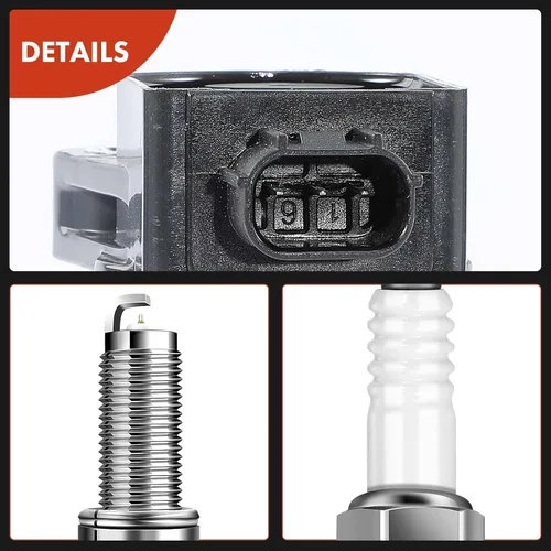 Miniatura 8 de A-Premium Juego de 4 paquetes de bobinas de encendido y bujías de iridio compatibles con Honda CR-V 2010-2014, Civic 2012-2015, Accord 2008-2012