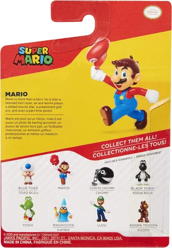 Miniatura 10 de Super Mario Figura de acción de 2.5 pulgadas, sombrero de inclinación de Mario juguete coleccionable