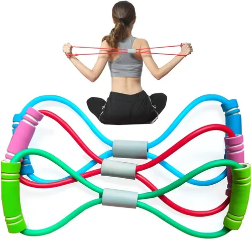 Fitness 8 Yoga Tirando Cuerda Banda de Resistencia y Brazo Bandas de Resistencia Entrenamiento Pecho Brazo y Hombro Bandas Estiramiento Equipo de