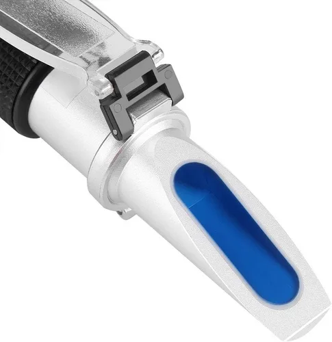 Miniatura 8 de Medidor refractómetro, profesional de mano de alcohol 0-80% prueba refractómetro probador hidrómetro con función de compensación automática