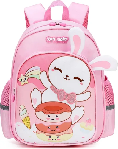 Reqinqin Lindas mochilas reales para niños pequeños, mini bolsa de viaje de dibujos animados de animales para bebé niña niño de 1 a 5 años,