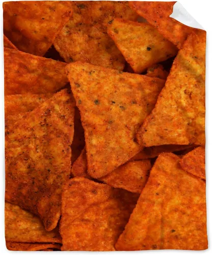 Miniatura 46 de Manta de Chips de Nachos para Otoño Invierno Primavera Todas las Estaciones Cálida Mullida 50x40 pulgadas para Pequeños Microfelpa Ligera Térmica