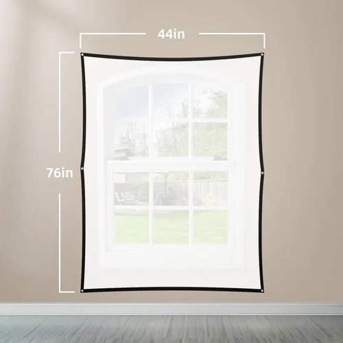 Miniatura 2 de Pantalla de proyección trasera holográfica de 44 x 76 pulgadas: pantalla de proyector plegable para interiores y exteriores, decoración de ventana