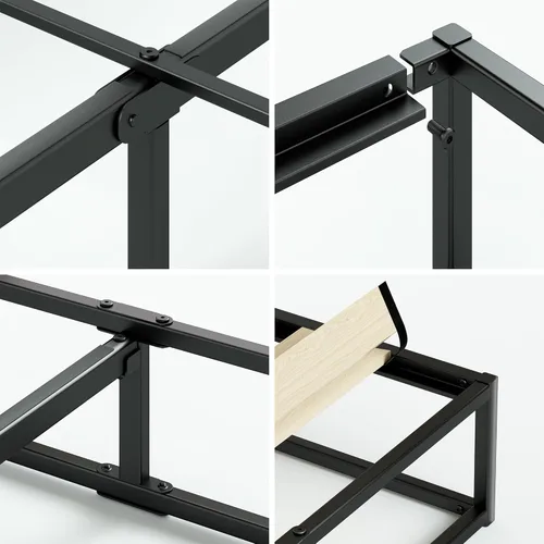 Miniatura 8 de Zinus Joseph - Marco de cama de plataforma de 10 pulgadas, soporte de listones de madera, no necesita somier, embalaje ecológico WonderBox(TM)