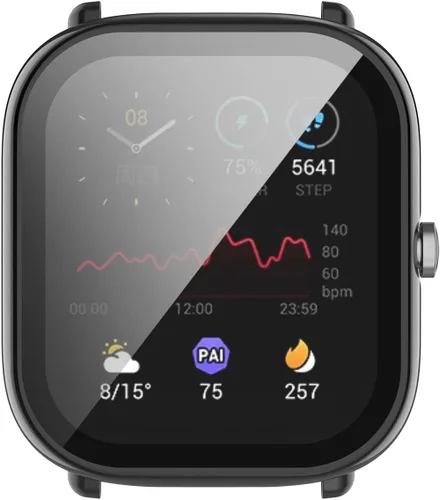 Miniatura 6 de ECSEM - Funda protectora compatible con Amazfit GTS 2 Mini protector de pantalla, carcasa completa de policarbonato duro, cubierta completa, funda