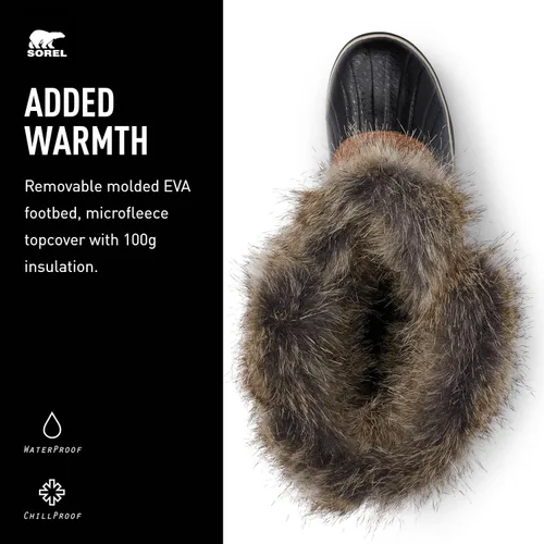 Miniatura 4 de SOREL Tofino II - Botas de invierno con aislamiento impermeable y cuello de piel sintética, para mujer