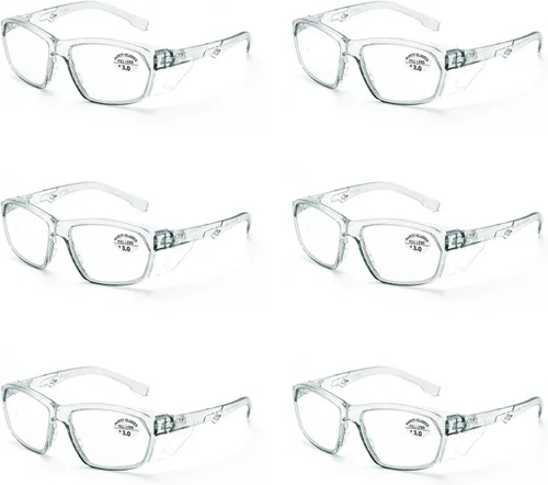 Miniatura 69 de ProtectX Elegantes gafas de seguridad antivaho y resistentes a los arañazos, gafas de protección UV, lentes de bloqueo de luz azul para hombres