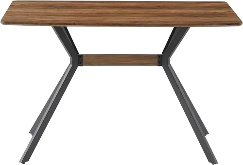 Miniatura 6 de Yogald - Mesa de comedor moderna de 47.27 pulgadas, mesa de comedor rectangular con patas de metal, ahorro de espacio para reuniones y comedor