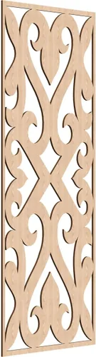 Miniatura 93 de Keene Paneles de pared decorativos de madera con calado, 9 3/8 pulgadas de ancho x 24 3/8 pulgadas de alto x 1/4 de alto, roble rojo rojo (Red Oak)
