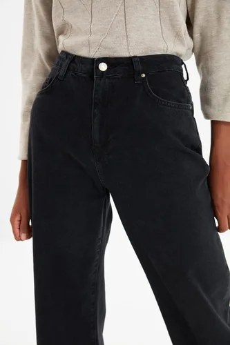 Miniatura 2 de Trendyol Jeans de pierna ancha de cintura alta para mujer