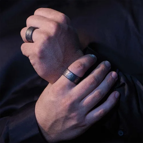 Miniatura 6 de Enso Rings Anillos de silicona de marquesina de Star Wars, colección de anillos anchos, diseño cómodo y flexible