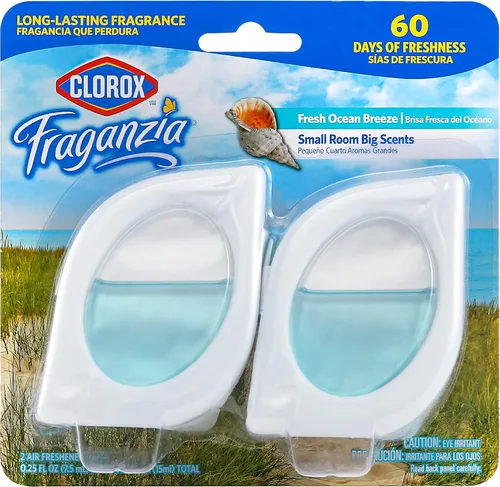 Miniatura 10 de Clorox Fraganzia - Ambientador para habitaciones pequeñas, manzana y canela, despegar y colocar, sin enchufe, sin batería, para armarios