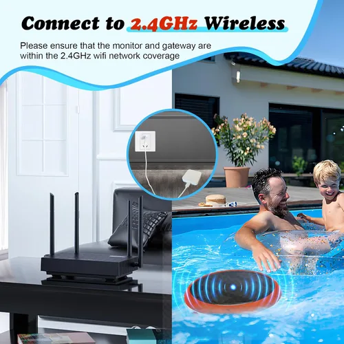 Miniatura 6 de YINMIK - Monitor inteligente de piscina, lector de sal de piscina con energía solar, medidor digital de sal de pH para piscina de agua salada