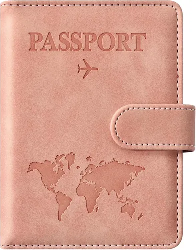 Miniatura 11 de Combo de tarjetero para pasaporte y vacuna, soporte para pasaporte con ranura para tarjeta de vacuna, cartera para pasaporte, funda para pasaporte