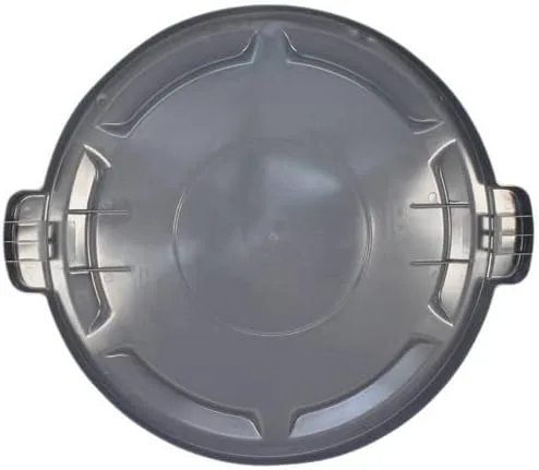 Miniatura 3 de Kratos - Tapa superior plana redonda para bote de basura de 32 galones, modelo central 576-A22, gris