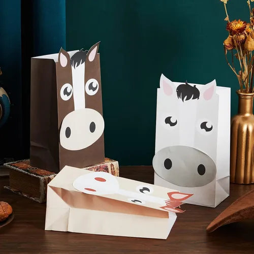 Miniatura 6 de 24 bolsas de fiesta de caballo, bolsas de regalo de caballo, bolsas de golosinas para caballos, bolsas de golosinas para fiesta de caballos, bolsas
