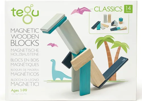Miniatura 18 de Juego de bloques magnéticos de 14 piezas Tegu, sets de 14 piezas, Tints